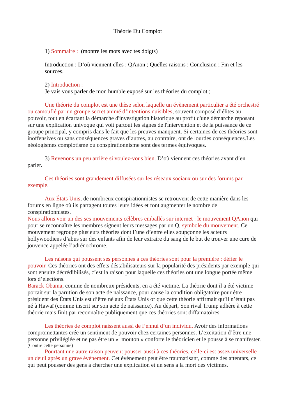 Prévisualisation du document Théorie du complot