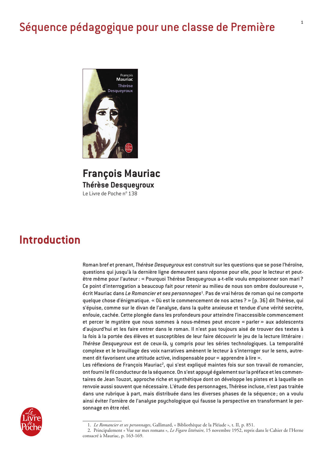Prévisualisation du document Thérèse Desqueyroux