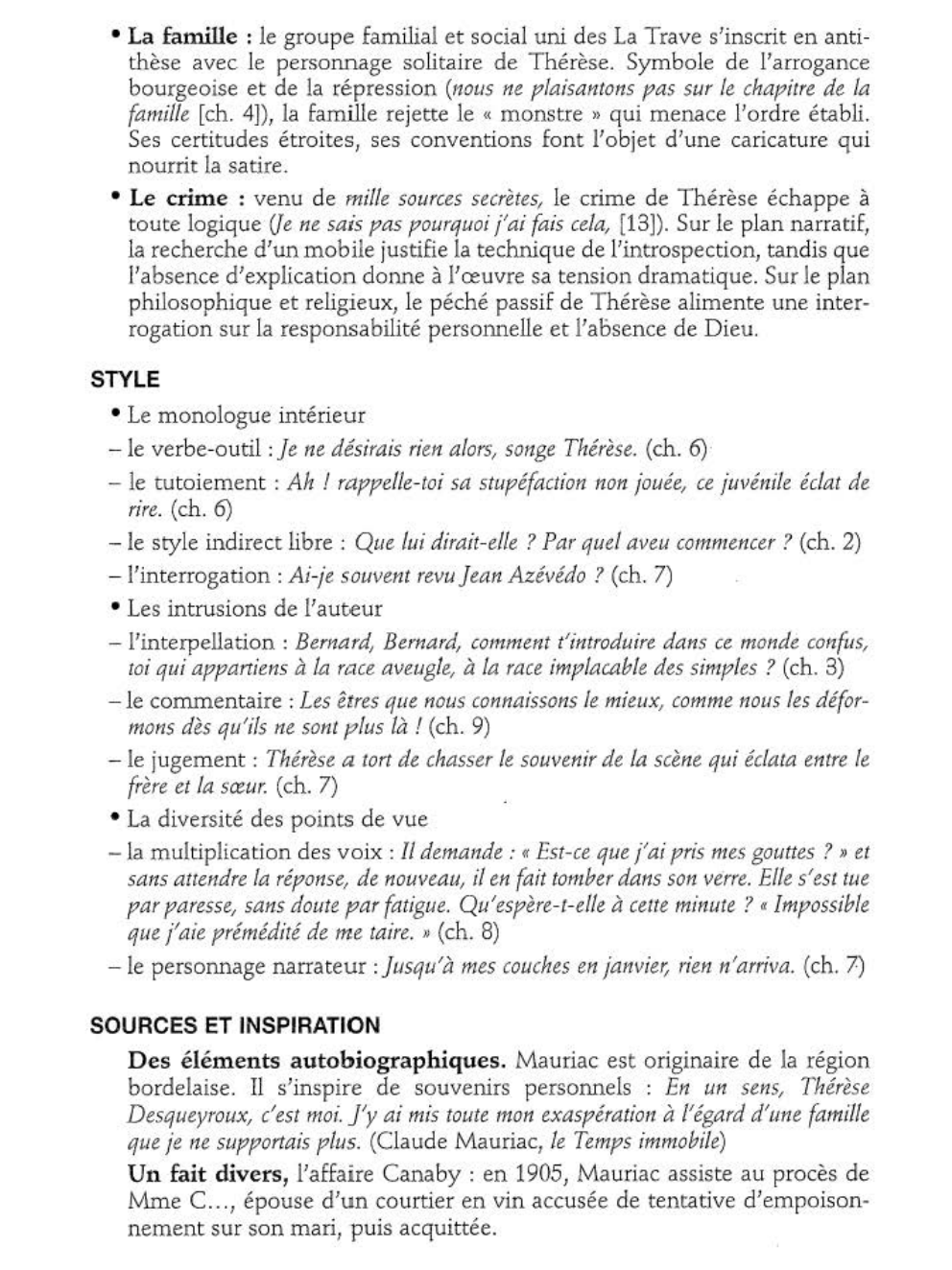 Prévisualisation du document Thérèse Desqueyroux de François Mauriac (analyse détaillée)