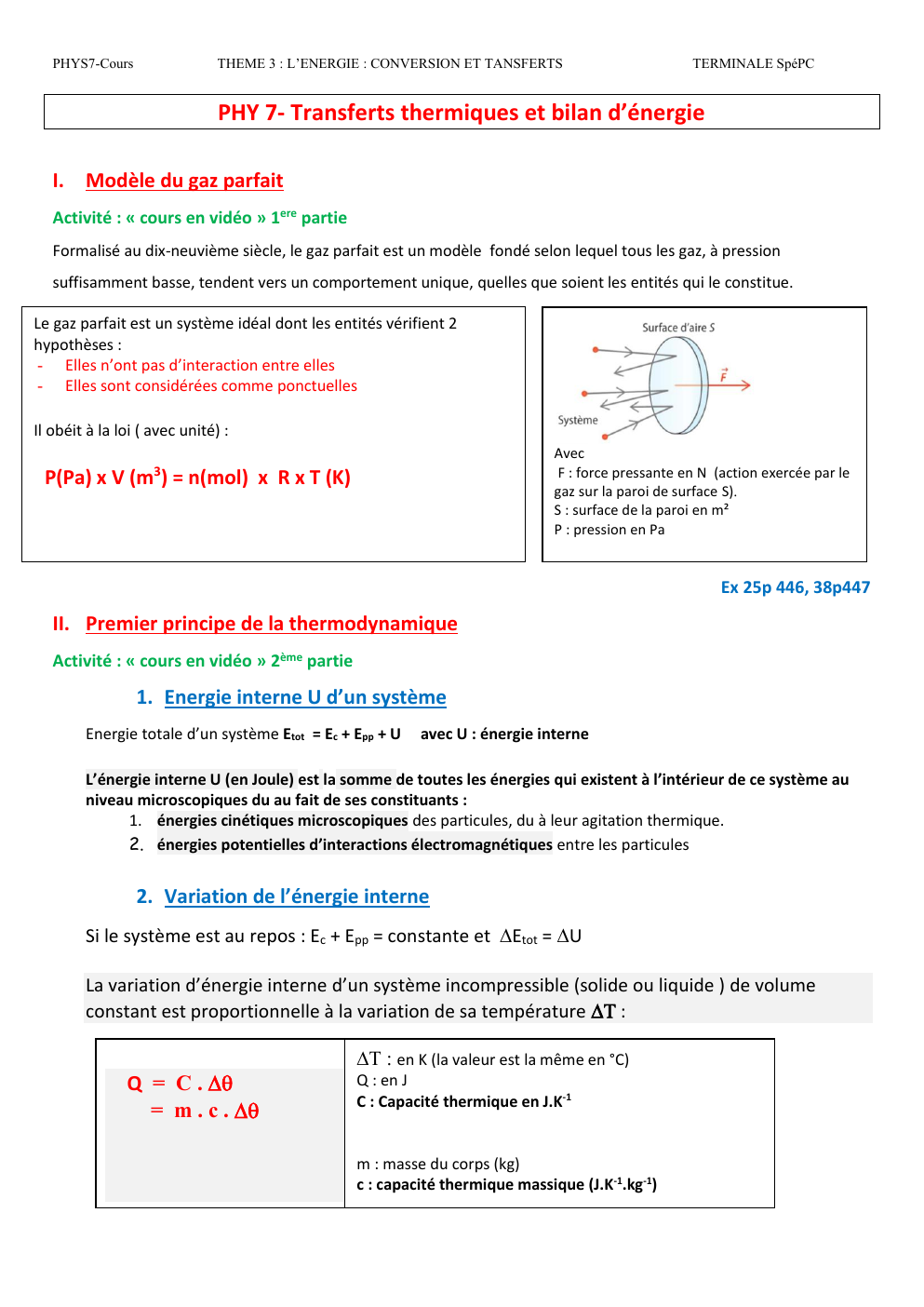 Prévisualisation du document thermodynamique cours