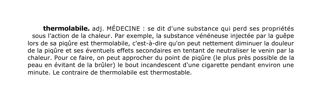 Prévisualisation du document thermolabile.