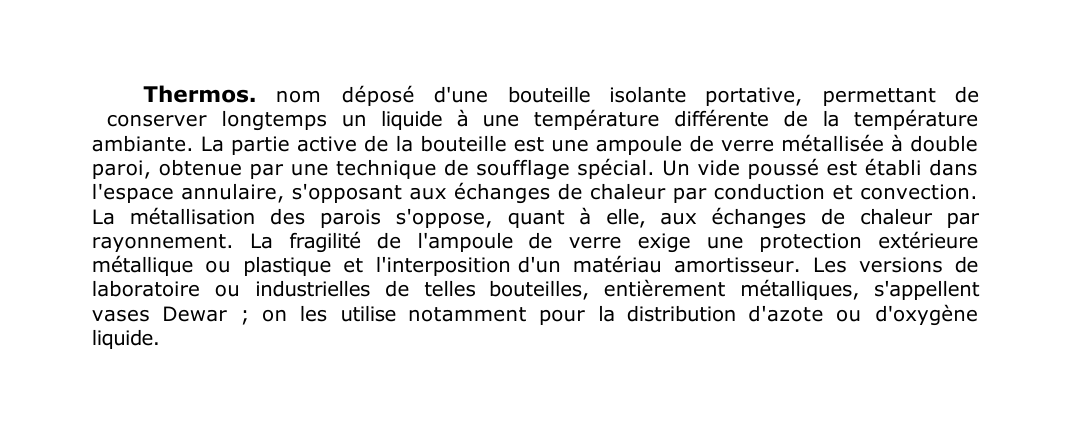 Prévisualisation du document Thermos.