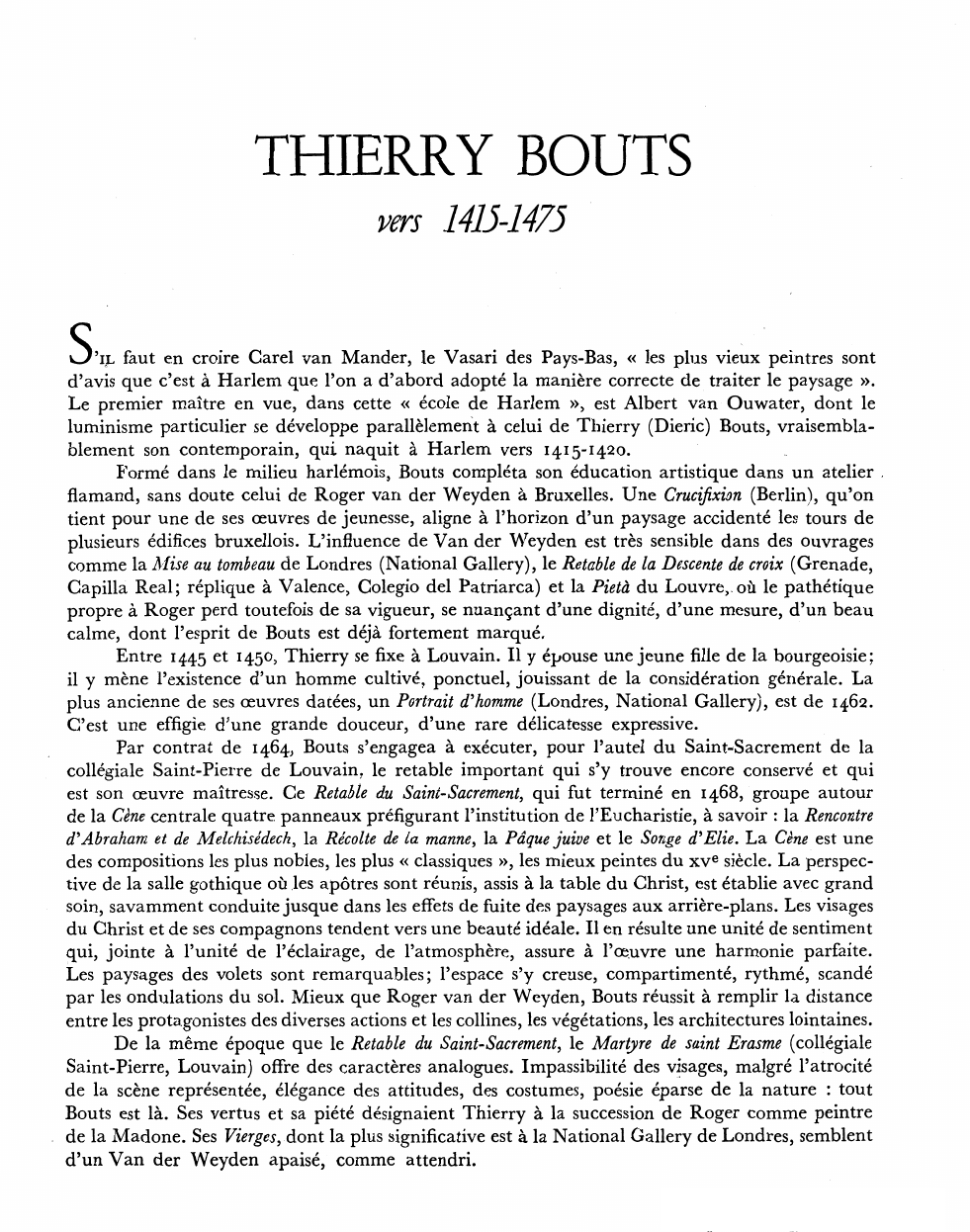 Prévisualisation du document THIERRY BOUTS