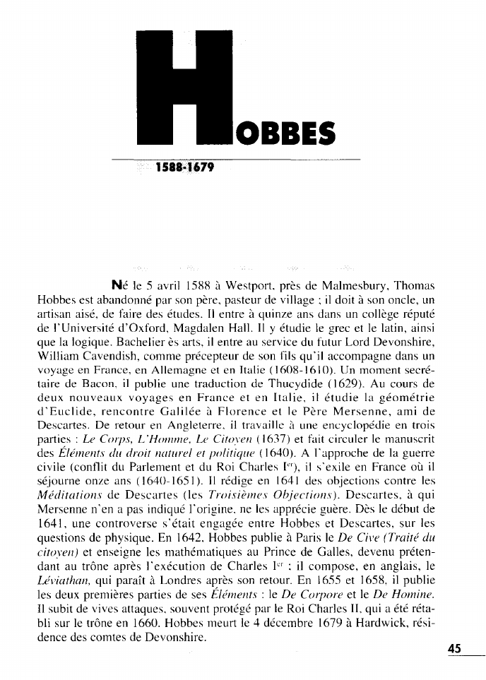 Prévisualisation du document THOMAS HOBBES