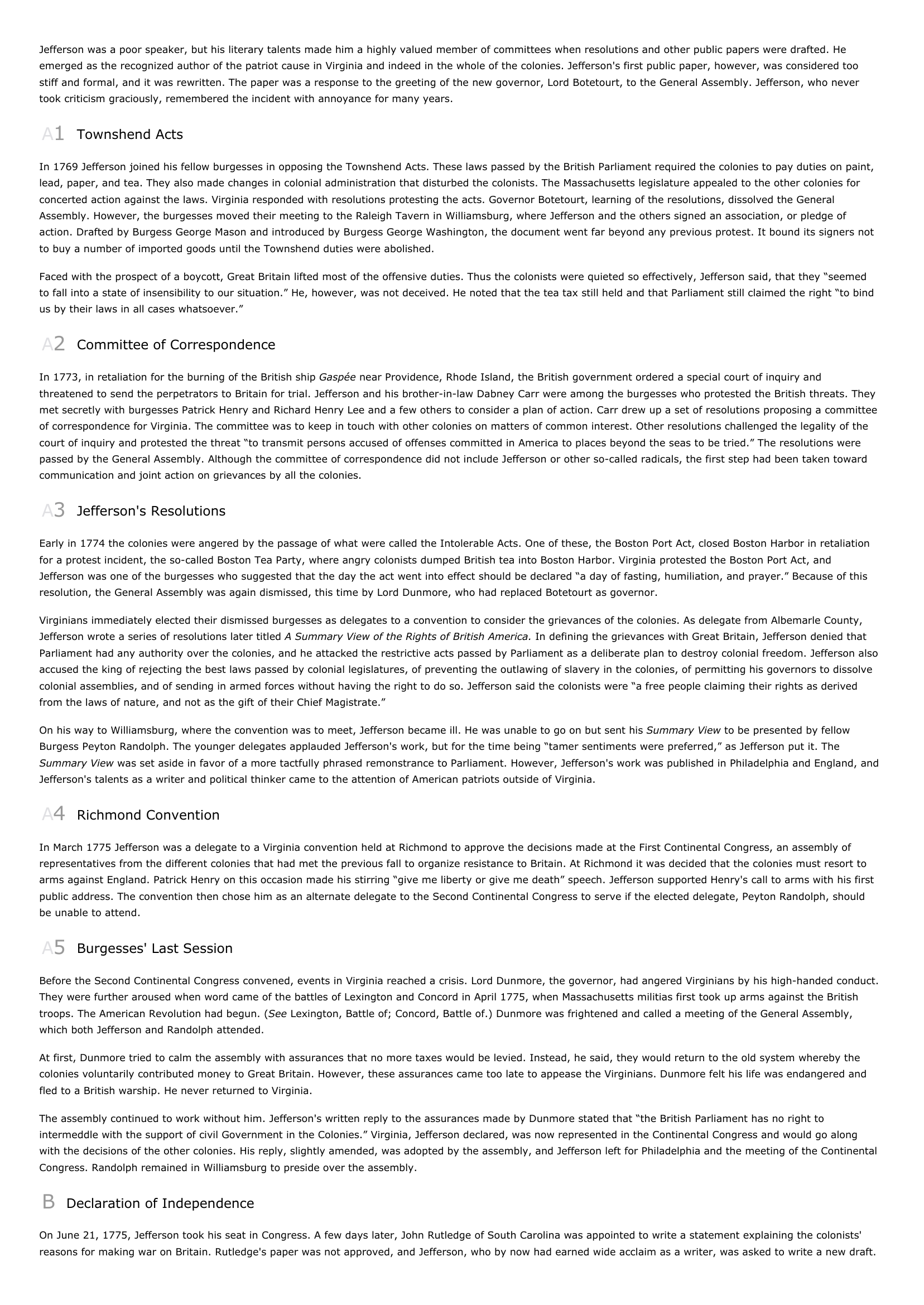 Prévisualisation du document Thomas Jefferson
I

INTRODUCTION

Thomas Jefferson (1743-1826), third president of the United States (1801-1809) and author of the Declaration of Independence.