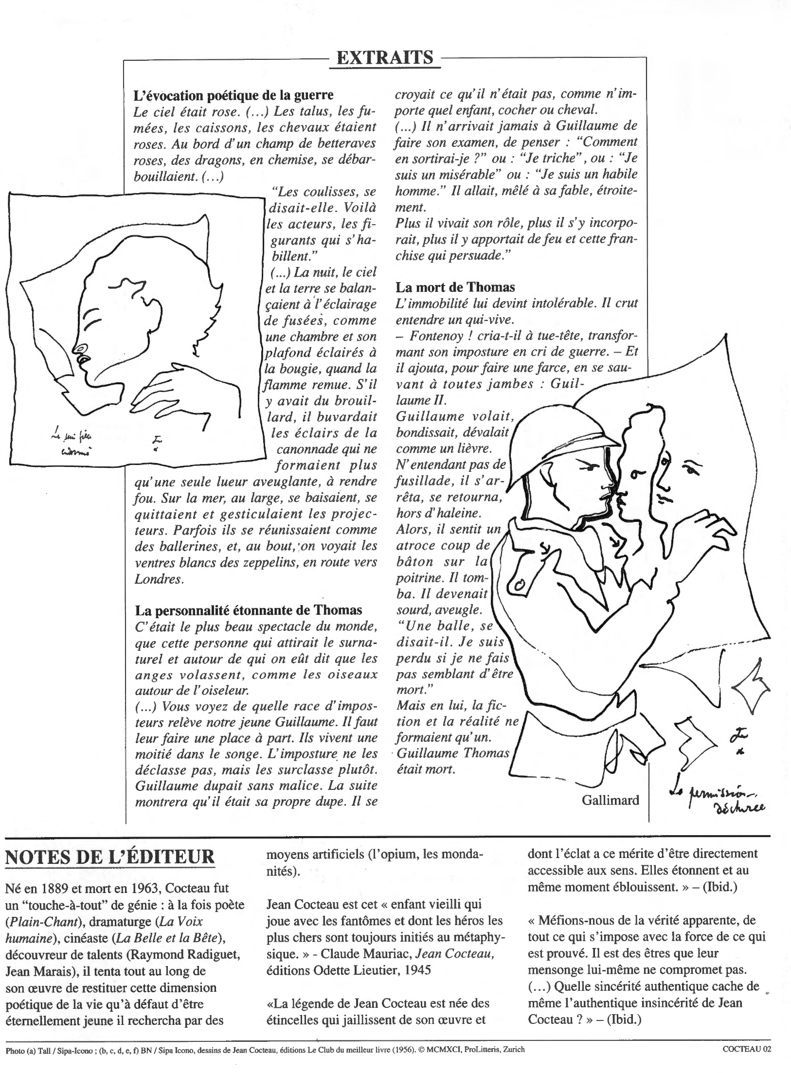 Prévisualisation du document Thomas l'Imposteur de Cocteau