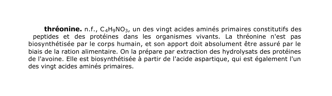 Prévisualisation du document thréonine.