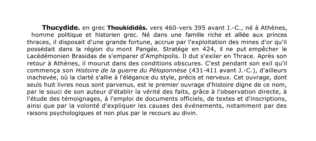 Prévisualisation du document Thucydide