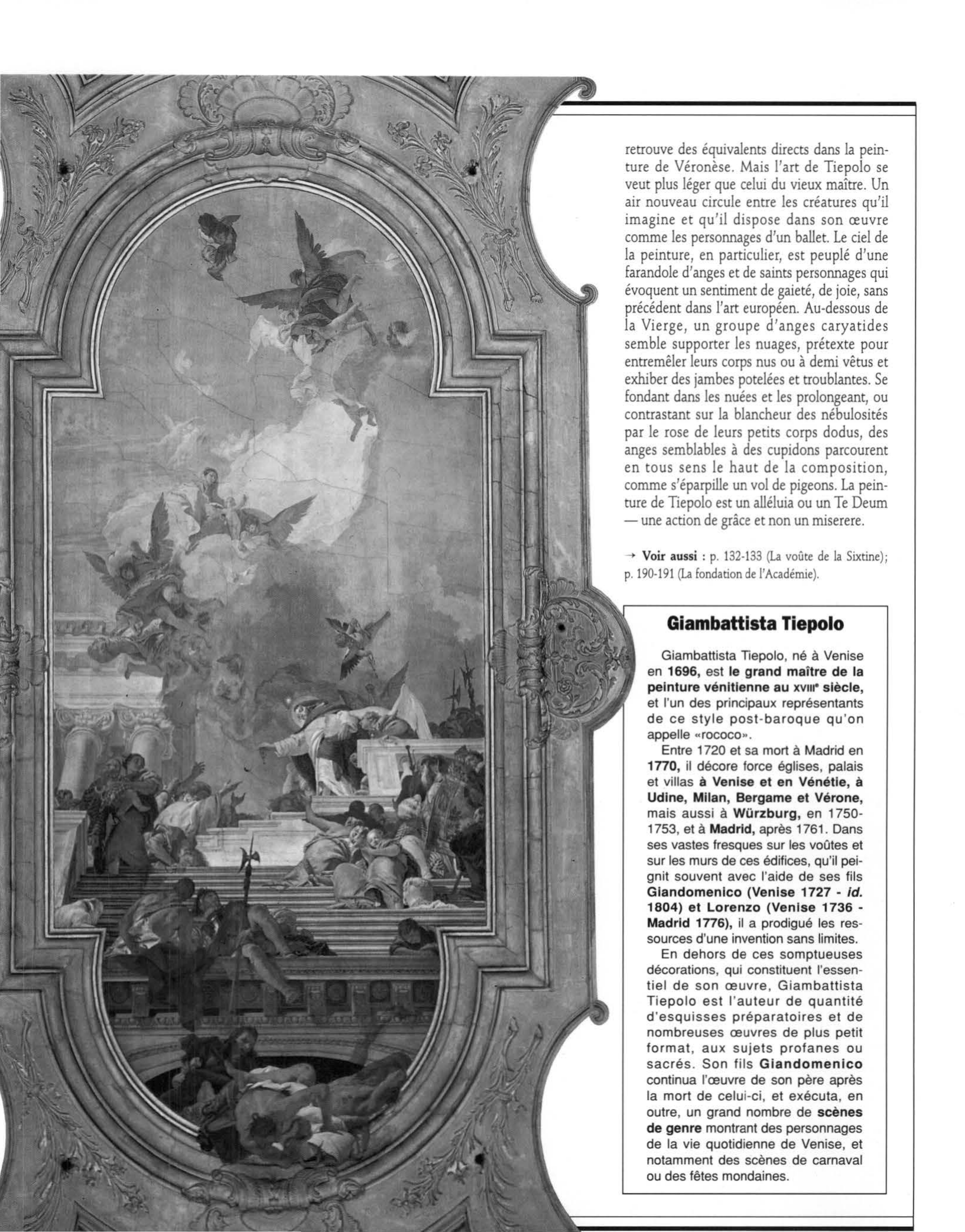 Prévisualisation du document Tiepolo ou l'apogée de la peinture décorative à Venise : LA GLOIRE DE SAINT DOMINIQUE
