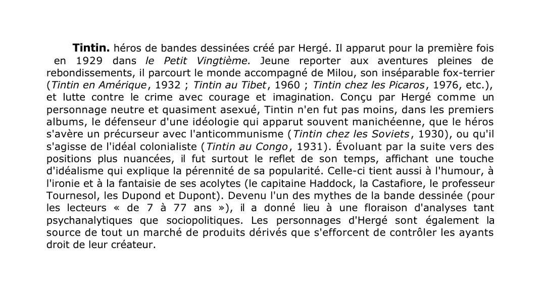 Prévisualisation du document Tintin.