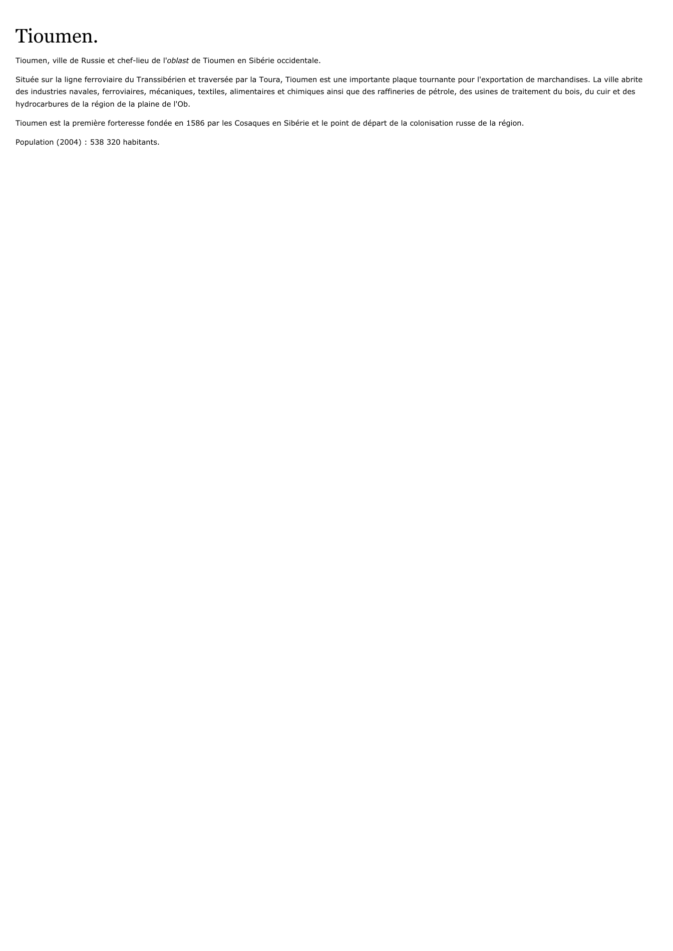 Prévisualisation du document Tioumen.