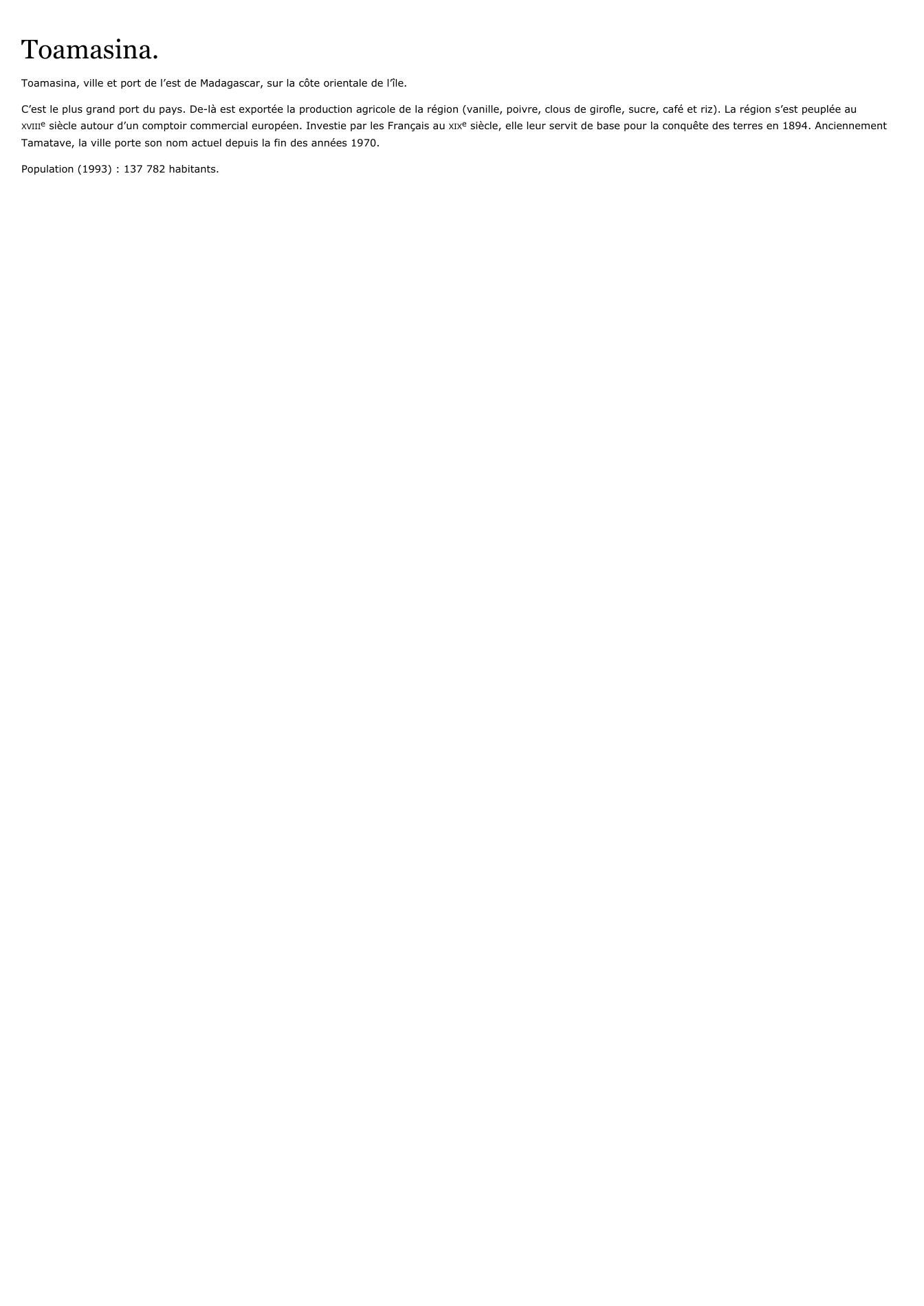 Prévisualisation du document Toamasina.