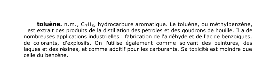 Prévisualisation du document toluène.