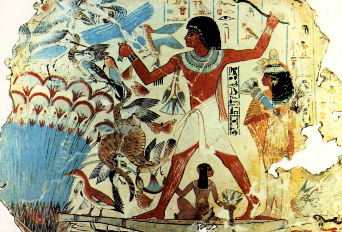 Prévisualisation du document Tombe de NEBAMON, Thèbes:
Nebamon
à la chasse (analyse).
