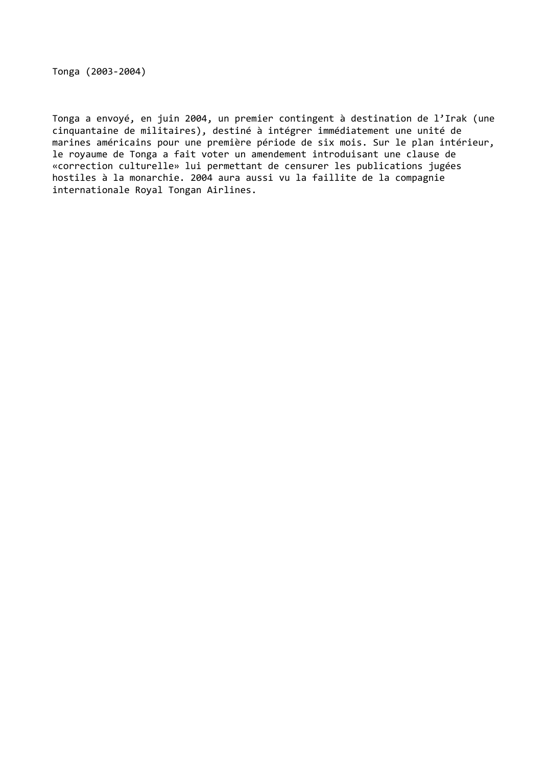 Prévisualisation du document Tonga (2003-2004)