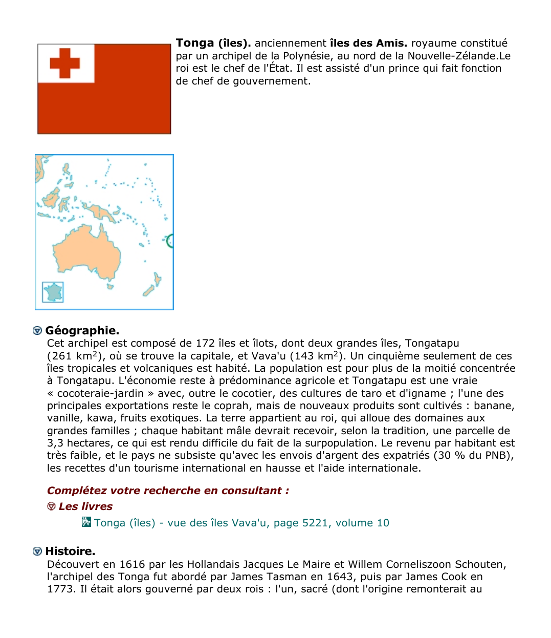 Prévisualisation du document Tonga (îles).