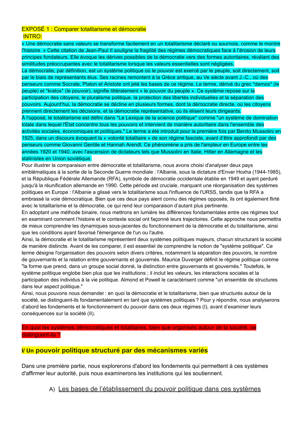 Prévisualisation du document Totalitarisme contre democratie