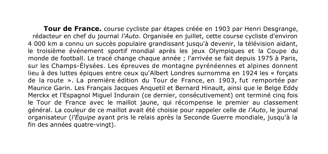 Prévisualisation du document Tour de France.