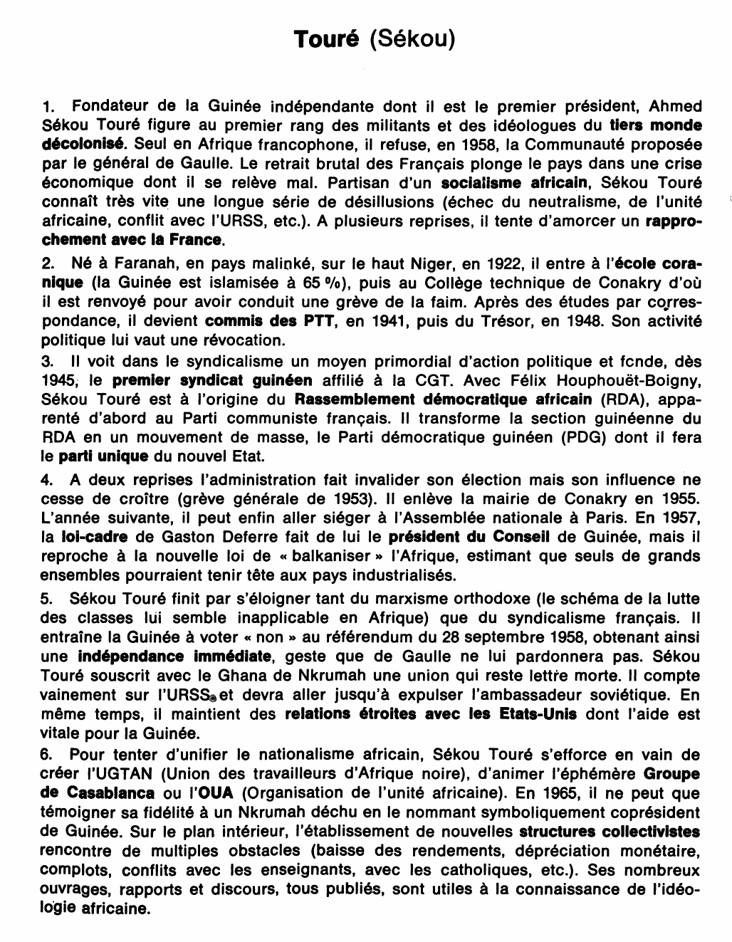 Prévisualisation du document Touré Sékou