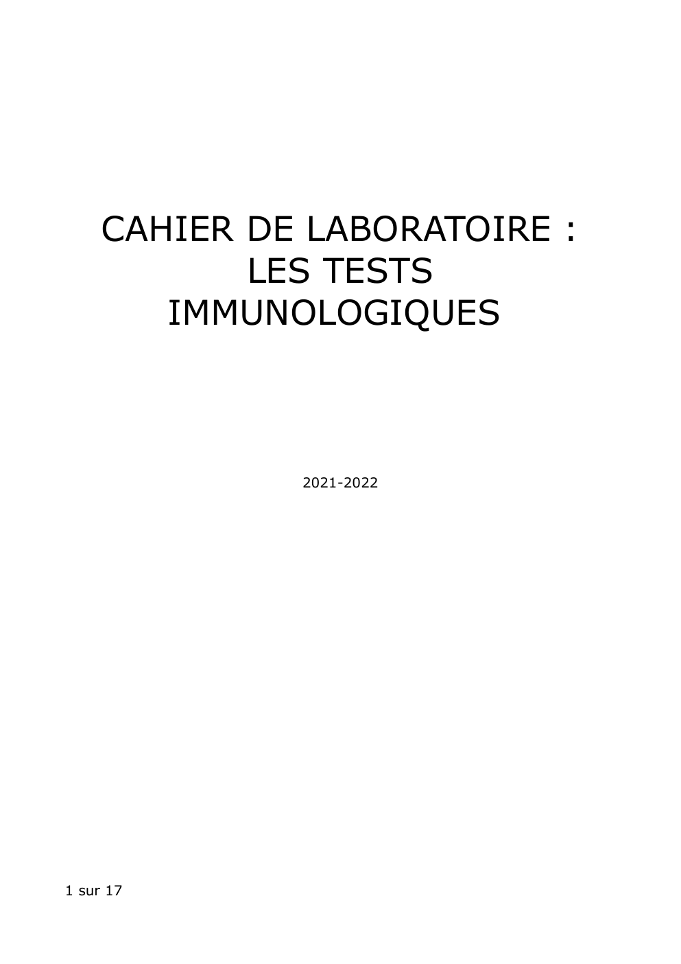 Prévisualisation du document TP les tests immunologiques