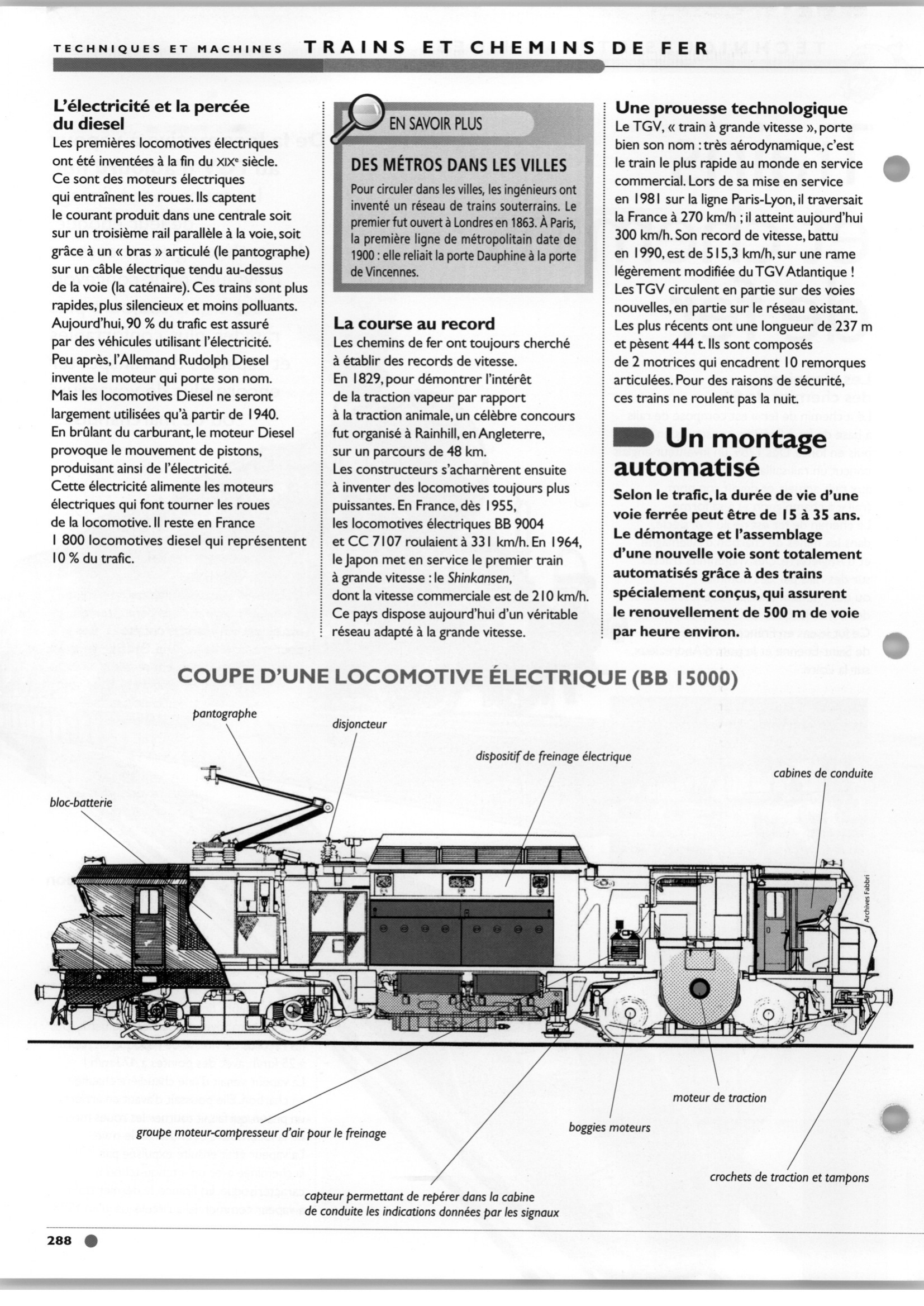 Prévisualisation du document Trains et chemins de fer