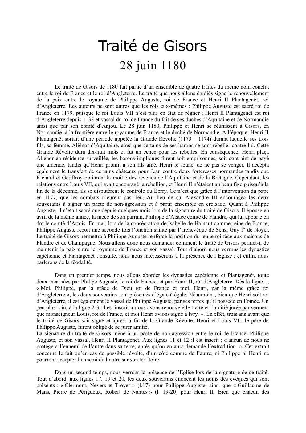 Prévisualisation du document Traité de Gisors (1180)