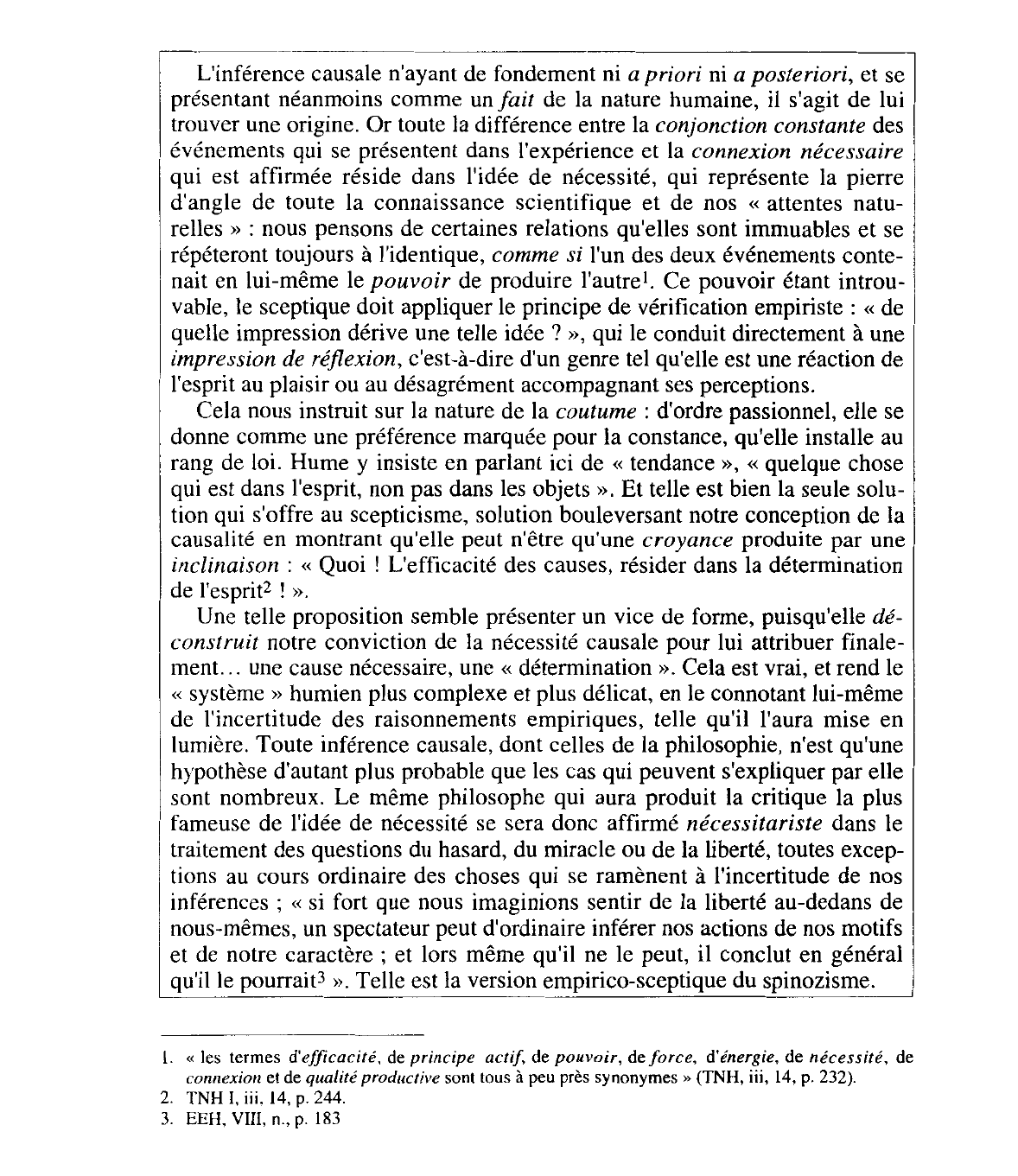 Prévisualisation du document Traité de la nature humaine, Livre I : L'Entendement Troisième partie, section XIV - Hume
