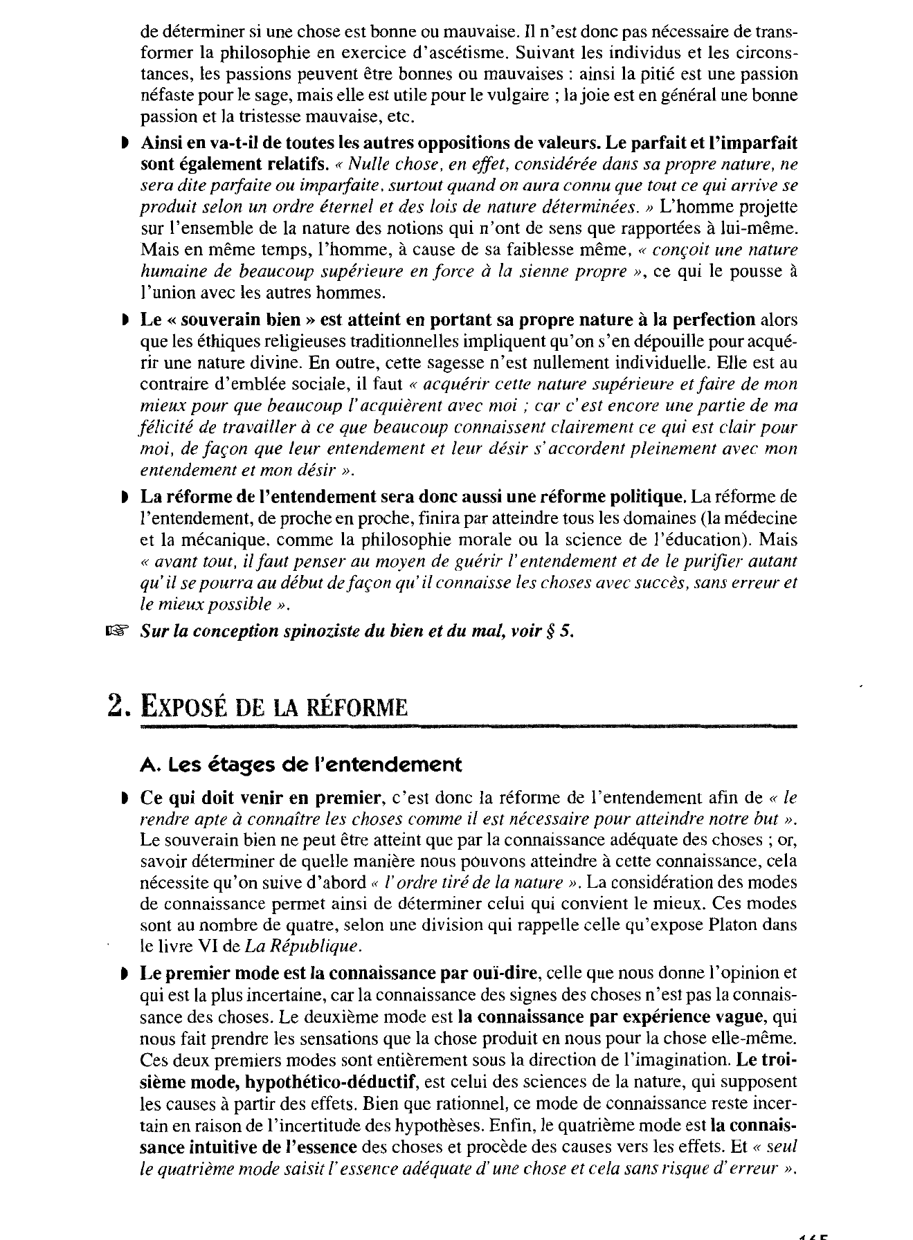 Prévisualisation du document TRAITÉ DE LA RÉFORME DE L'ENTENDEMENT Baruch SPINOZA