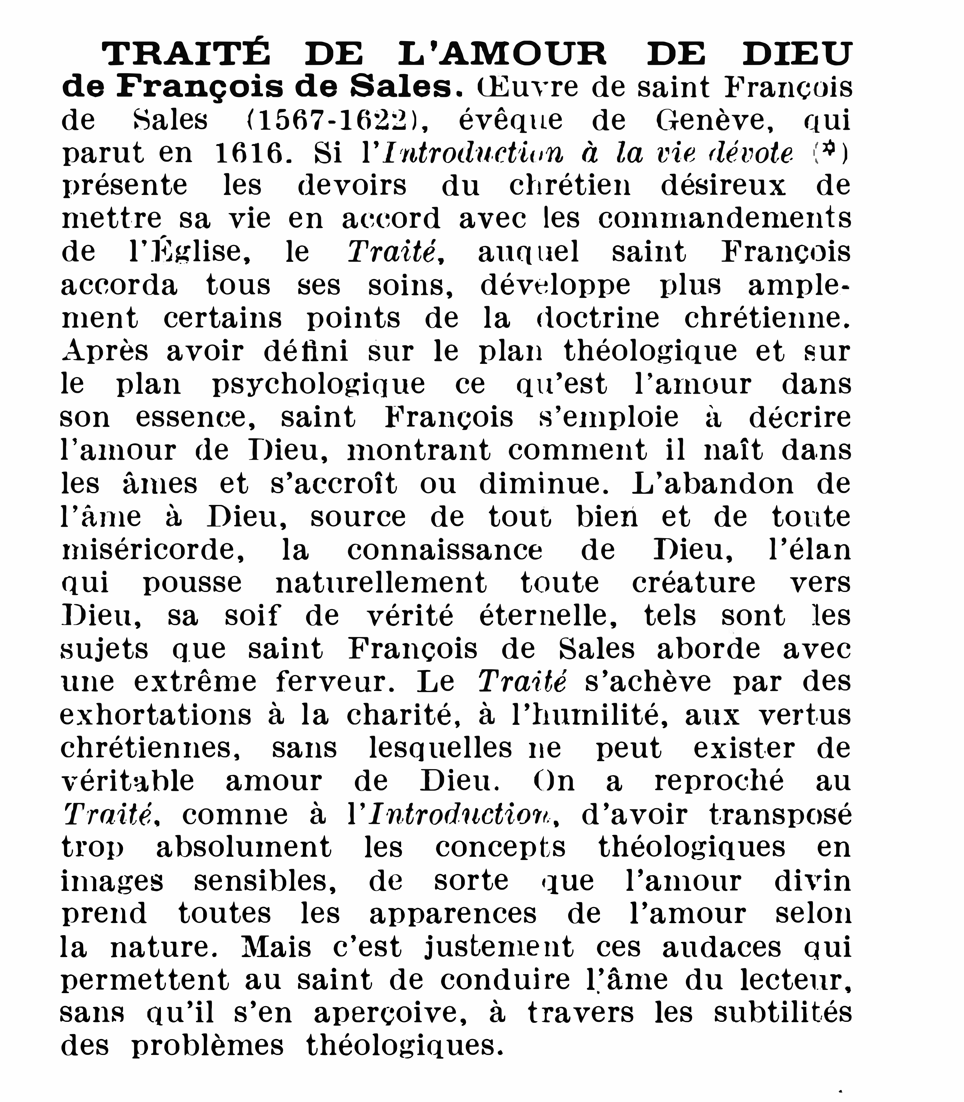 Prévisualisation du document Traité de l'amoür de Dieu, par saint François de Sales