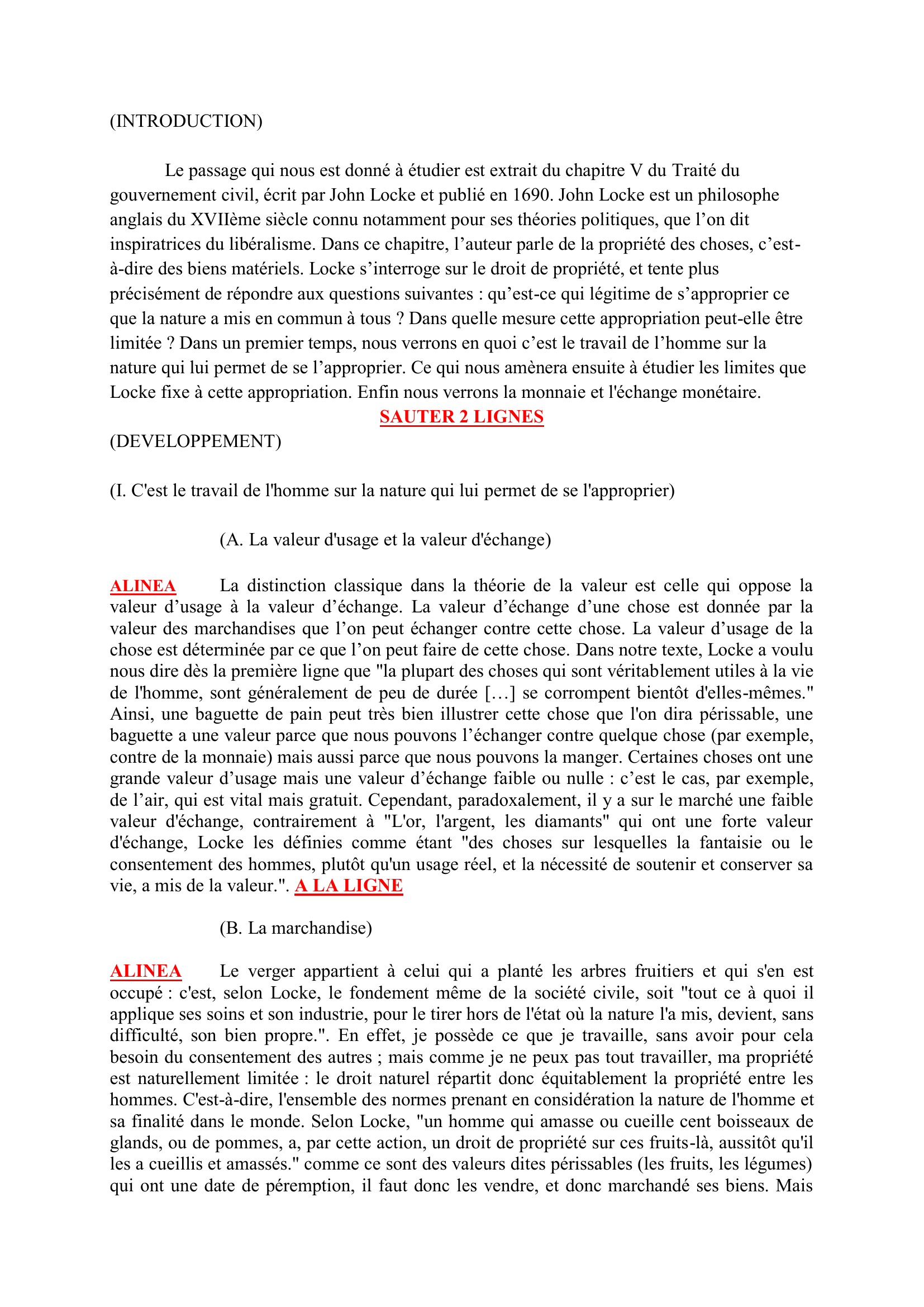 Prévisualisation du document Traité du gouvernement civil, Ch. 5, §46-§47, John Locke