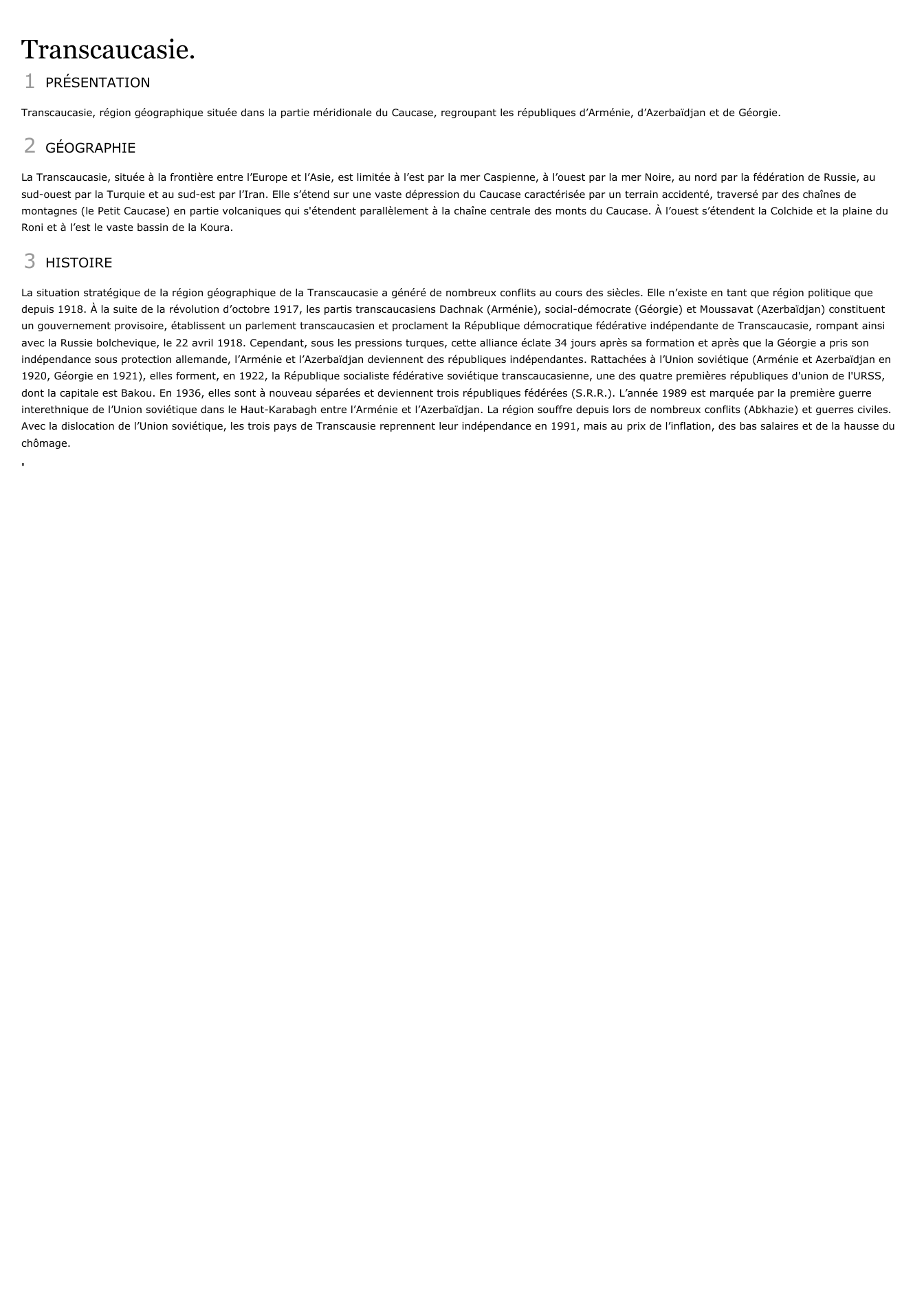 Prévisualisation du document Transcaucasie.