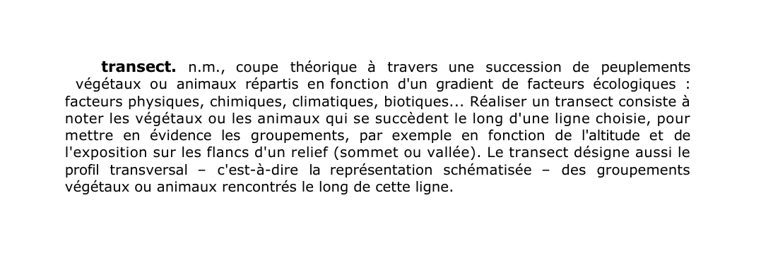 Prévisualisation du document transect.