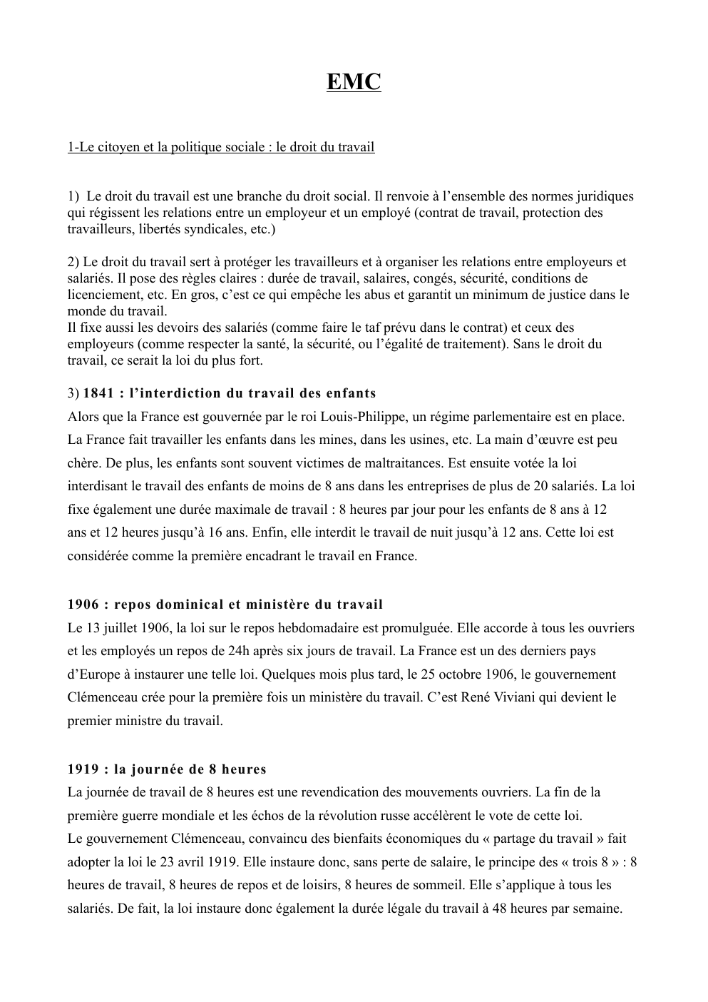 Prévisualisation du document Travail d'EMC