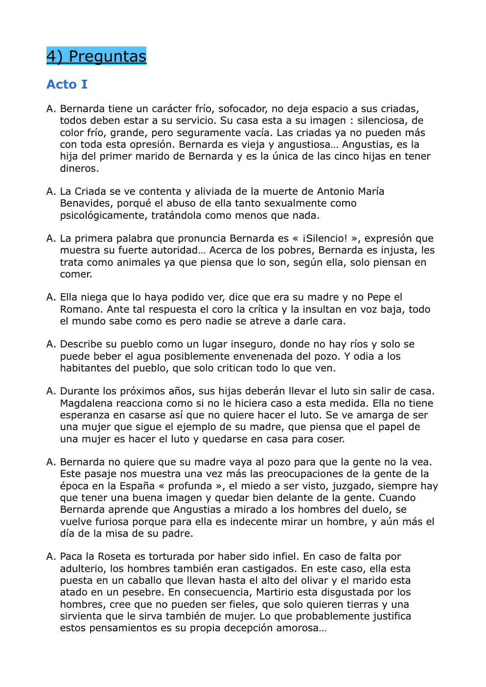 Prévisualisation du document Travail écrit sur La Casa De Bernarda Alba