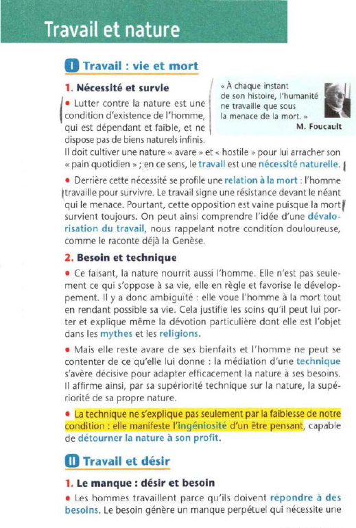 Prévisualisation du document Travail et nature
0

Travail : vie et mort

1. Nécessité et survie

• À chaque instant

de son histoire,...