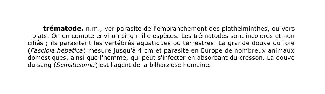 Prévisualisation du document trématode.