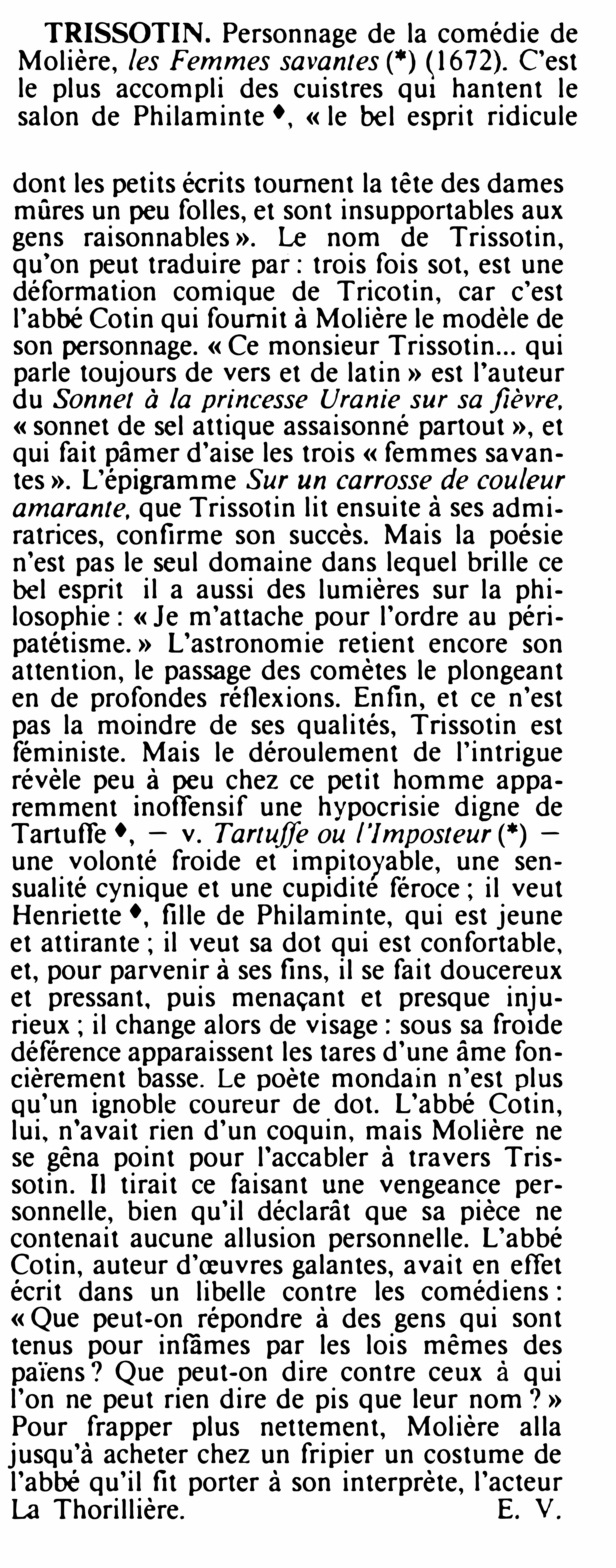Prévisualisation du document TRISSOTIN