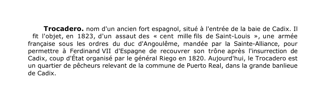 Prévisualisation du document Trocadero.