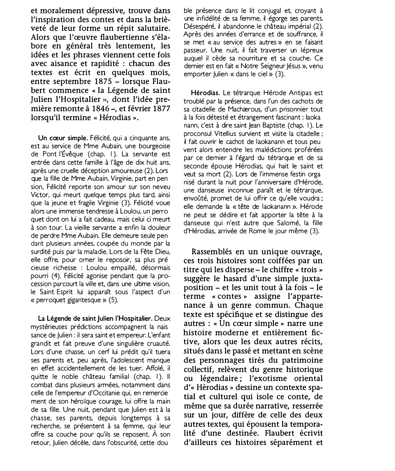 Prévisualisation du document TROIS CONTES de Gustave Flaubert  (résumé et analyse de l'oeuvre)