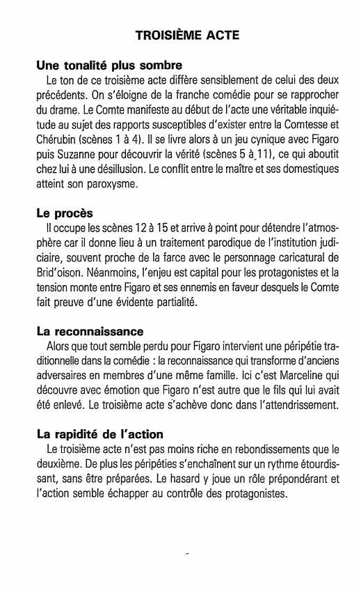 Prévisualisation du document TROISIÈME ACTE -  Le Mariage de Figaro de Beaumarchais