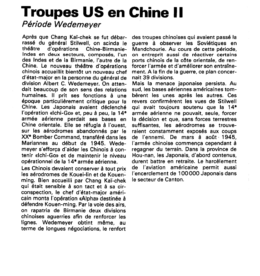 Prévisualisation du document Troupes US en Chine (seconde guerre mondiale).
