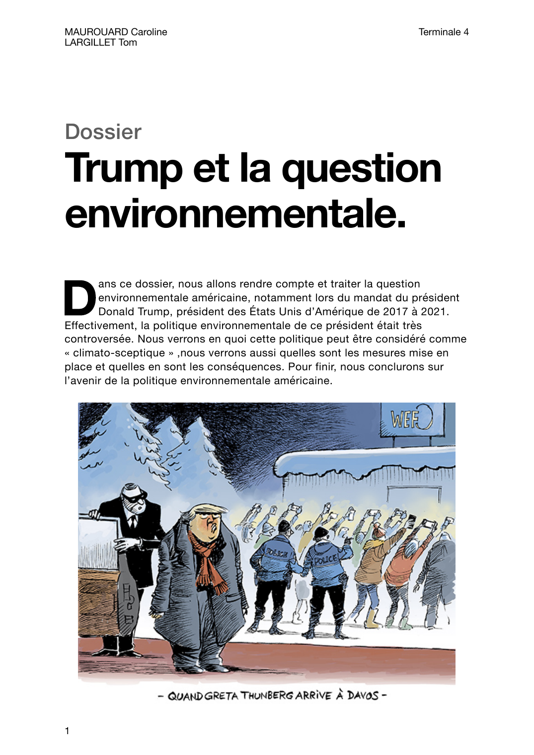 Prévisualisation du document Trump et la question environnementale