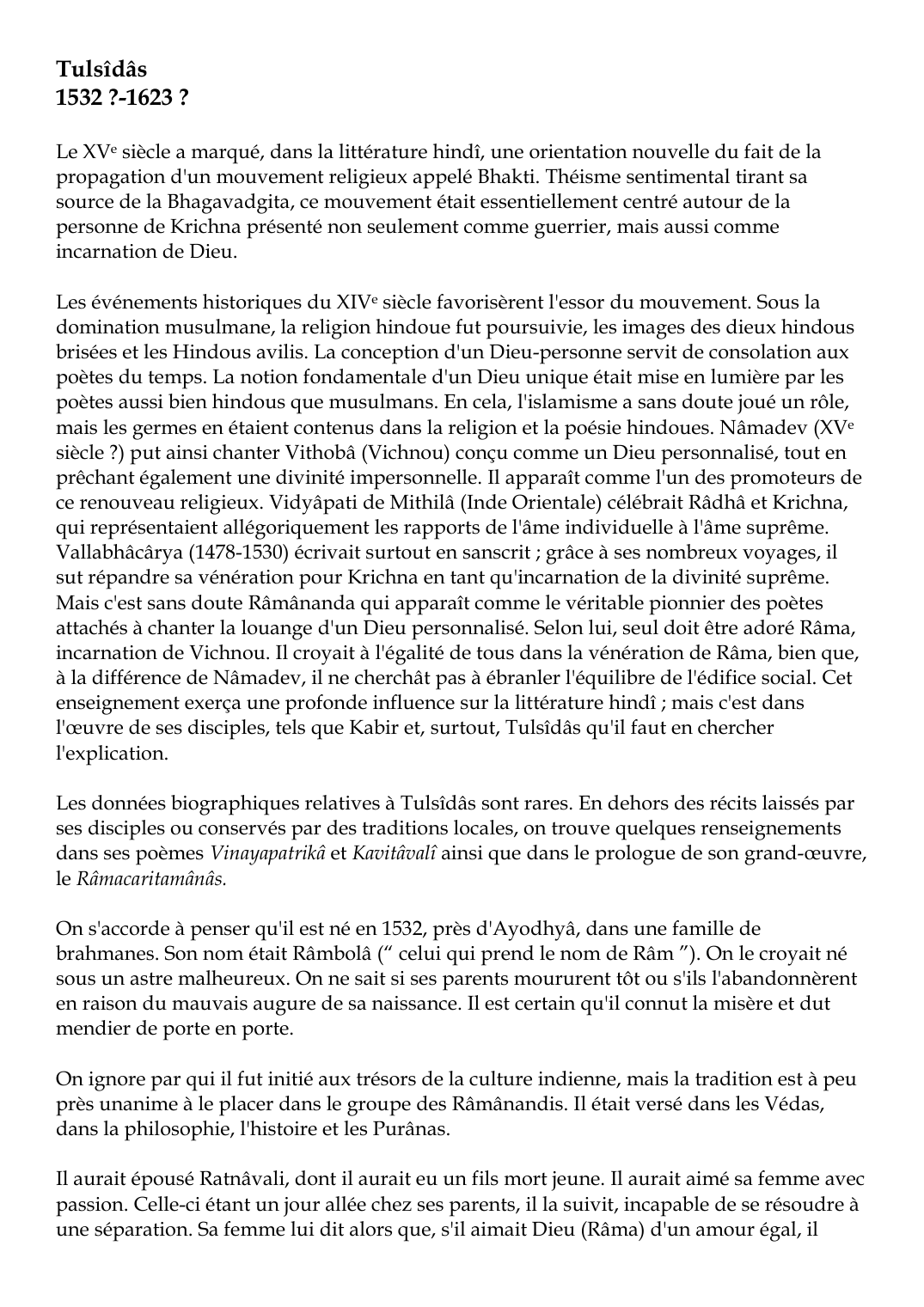 Prévisualisation du document Tulsîdâs1532 ?