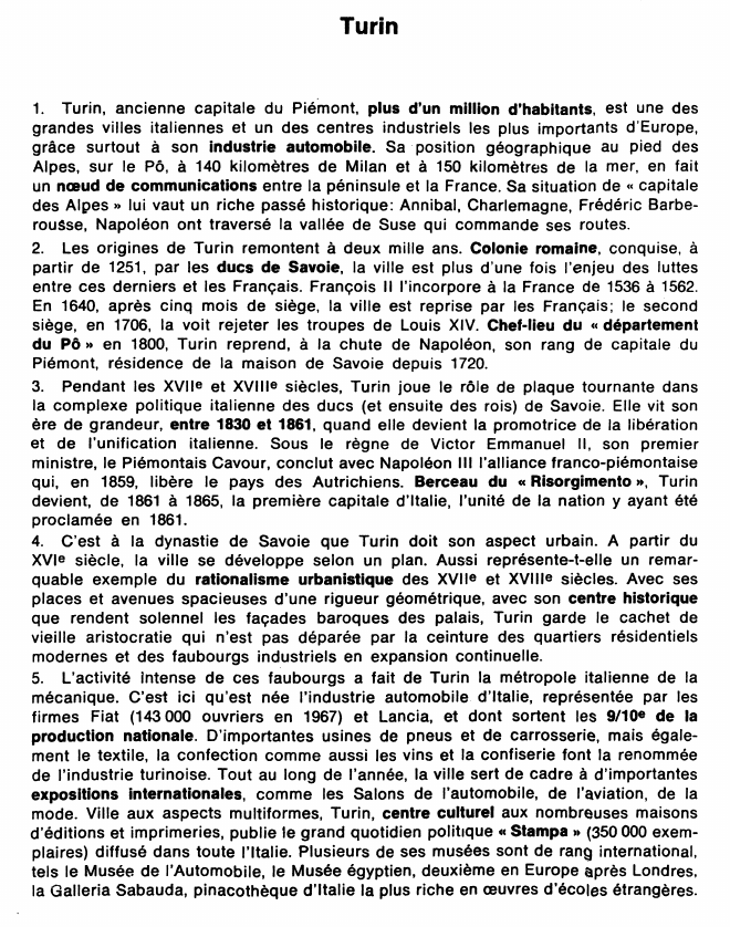 Prévisualisation du document Turin (ville)