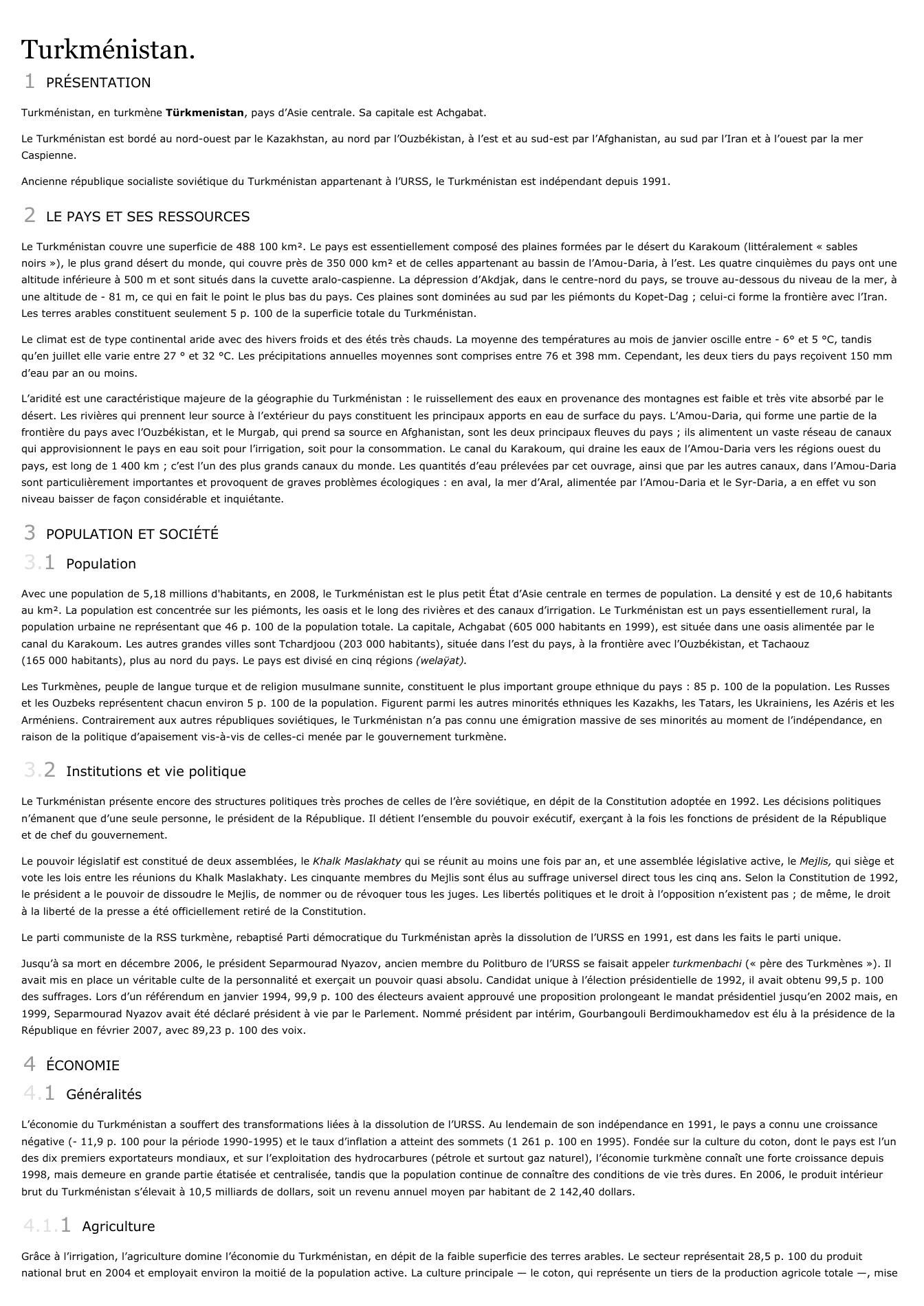 Prévisualisation du document Turkménistan.