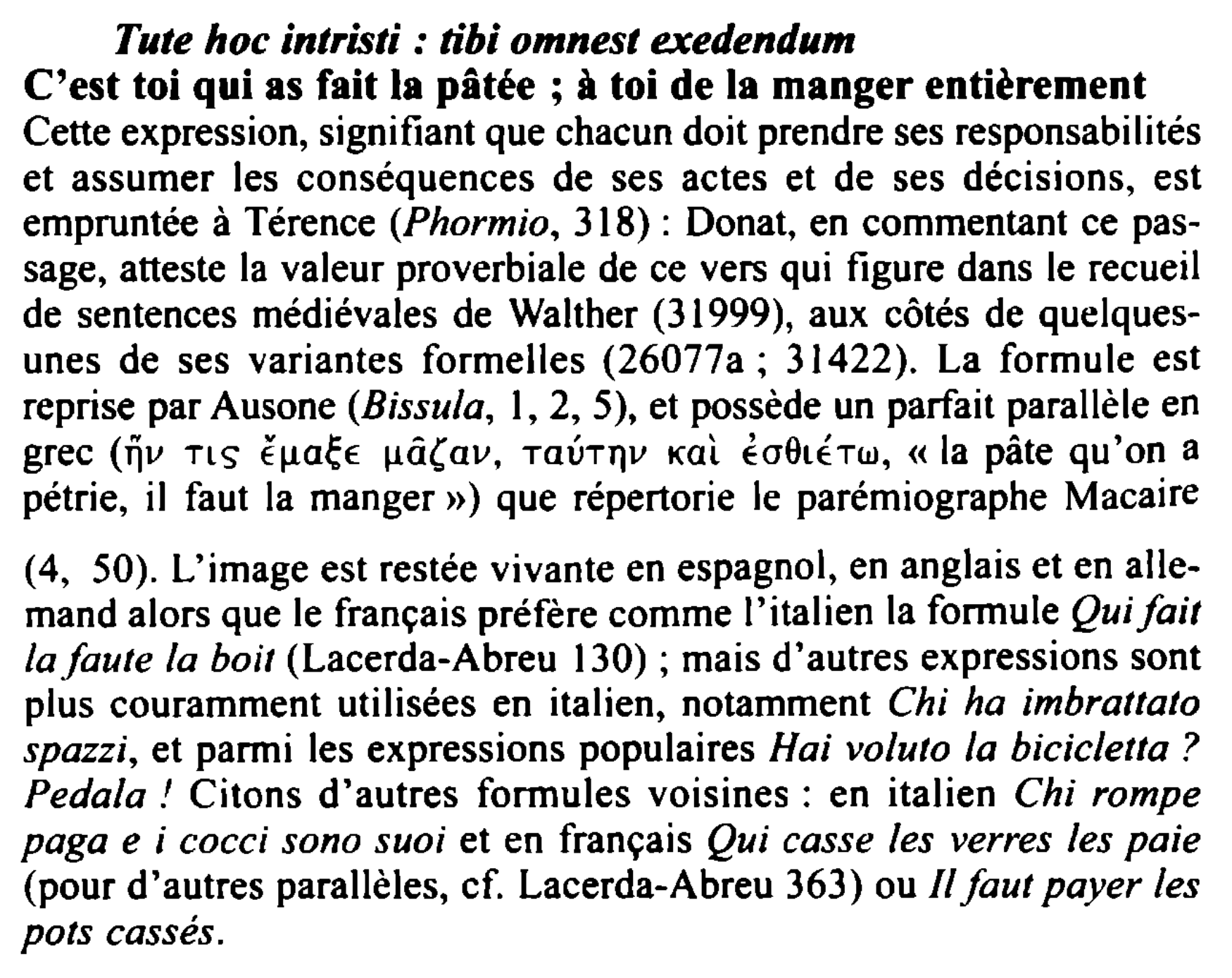 Prévisualisation du document Tute hoc intristi : tibi omnest exedendum