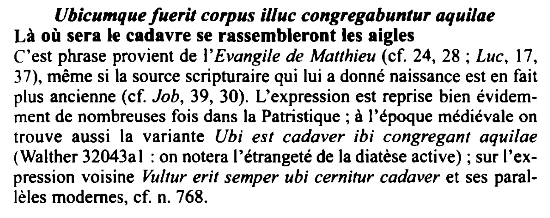 Prévisualisation du document Ubicunique fuerit corpus illuc congregabuntur aquilae