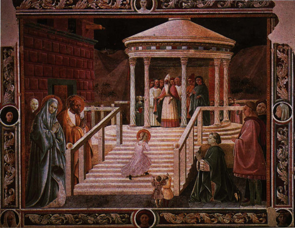 Prévisualisation du document UCCELLO (attribué à) Paolo di Dono, dit:
La Présentation
de la Vierge au Temple  (analyse du tableau).