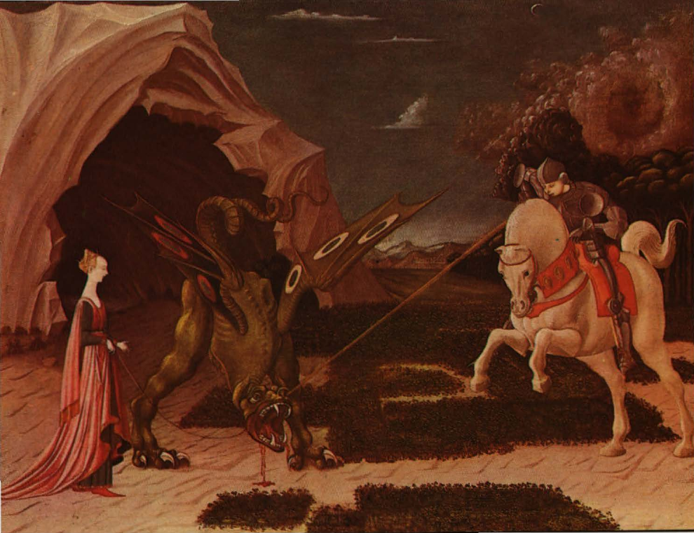 Prévisualisation du document UCCELLO
Paolo di Dono, dit:
Saint Georges
et le dragon  (analyse du tableau).