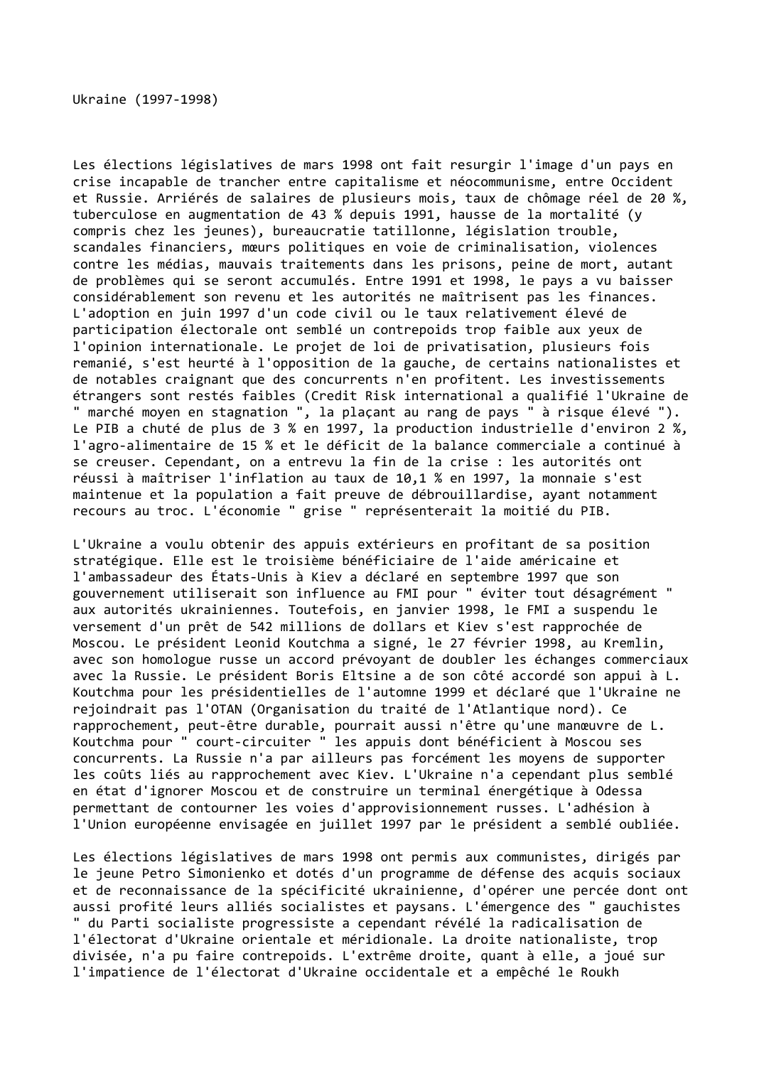 Prévisualisation du document Ukraine (1997-1998)